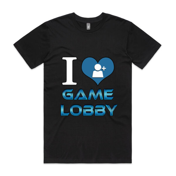 Game Lobby Love: Dark Colours - Men's Tee Thumbnail